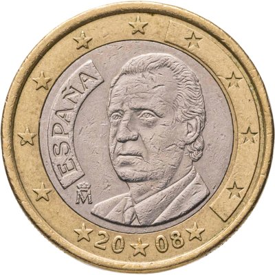купить Испания 1 евро (euro) 2008