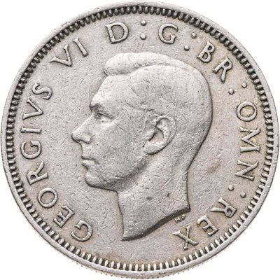 купить Великобритания 1 шиллинг (shilling) 1949 Английский шиллинг - лев, стоящий на короне