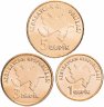 Купить Азербайджан набор 3 монеты 2006 года (1, 3 и 5 гяпиков)