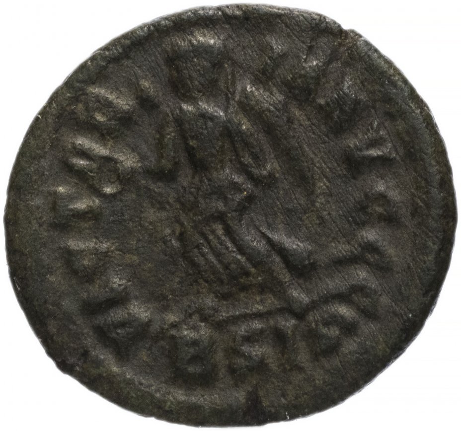 купить Римская Империя Аркадий 395–408 гг 4 денария (реверс: Виктория идет влево, держит венок и пальмовую ветвь)