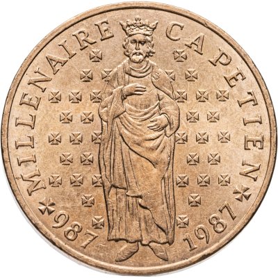 купить Франция 10 франков (francs) 1987 "Тысячелетие династии Капетингов"