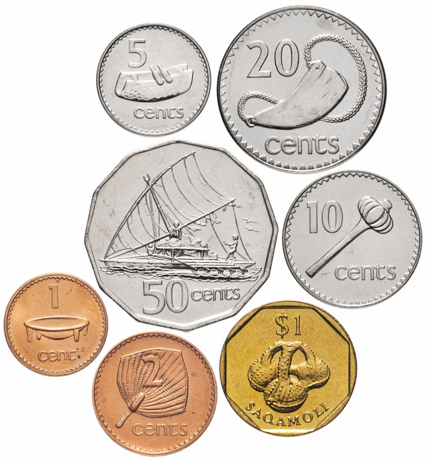 купить Фиджи набор монет 2001-2010 (7 штук)