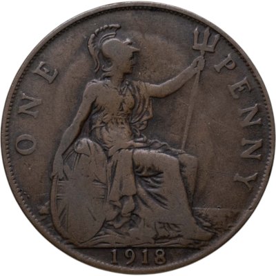купить Великобритания 1 пенни (penny) 1918 Без отметки монетного двора