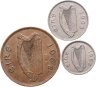 Купить Ирландия набор монет 1, 3 и 6 пенсов 1968