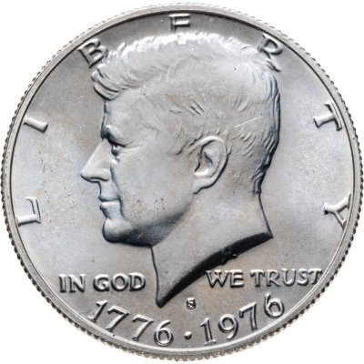 купить США 50 центов (1/2 доллара, half dollar) 1976 S 200 лет независимости США серебро