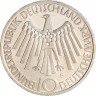 Купить ФРГ 10 марок 1972 F "Олимпиада в Мюнхене -Эмблема In München"