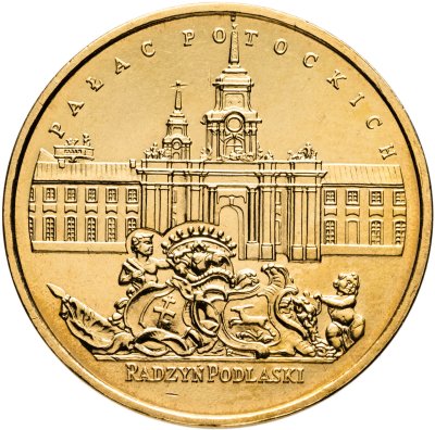 купить Польша 2 злотых (zlote) 1999 Замки и дворцы Польши - Радзынь-Подляский дворец