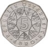 Купить Австрия 5 евро (euro) 2003 "Гидроэлектростанция"