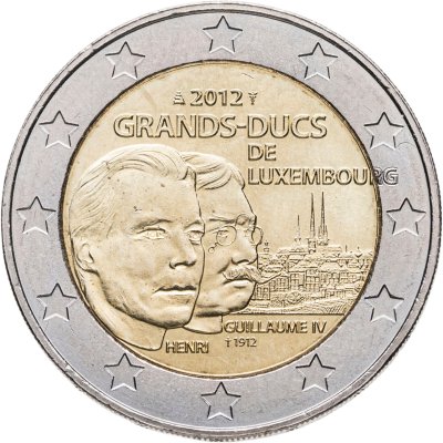 купить Люксембург 2 euro (евро) 2012 100 лет со дня смерти Великого Герцога Вильгельма IV