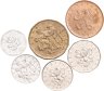 Купить Чехия набор из 6 монет 20, 50 геллеров и 1, 2, 10, 20 крон 1993-2004
