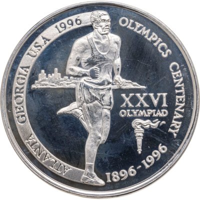 купить Танзания 2000 шиллингов (shillingi) 1996 XXVI летние Олимпийские игры, Атланта 1996 г. - бег (малый герб)
