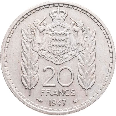 купить Монако 20 франков (francs) 1947