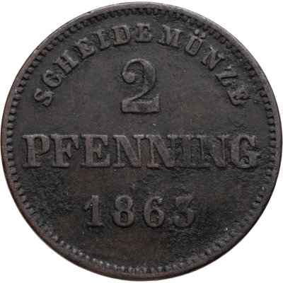 купить Бавария 2 пфеннинга 1865