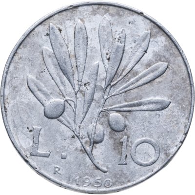 купить Италия 10 лир 1950