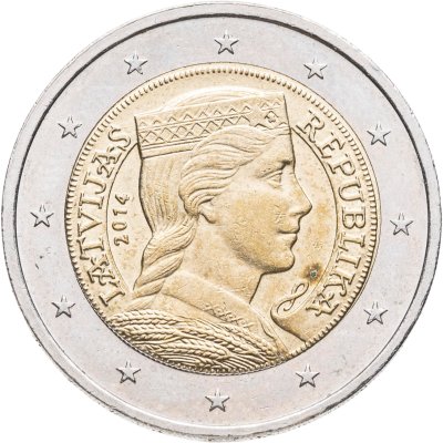 купить Латвия 2 евро 2014