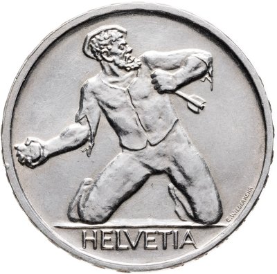 купить Швейцария 5 франков (francs) 1944 "500 лет Битве у Сент-Якоба"