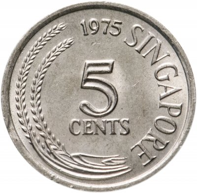 купить Сингапур 5 центов (cents) 1975
