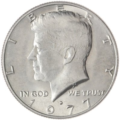 купить США 50 центов (1/2 доллара, half dollar) 1977 D Kennedy Half Dollar (Кеннеди) знак монетного двора "D" - Денвер