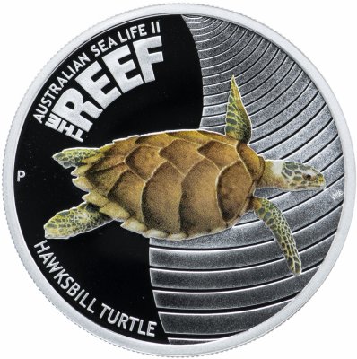 купить Австралия 50 центов (cents) 2011 "Австралийские рифы: Морская черепаха", в футляре с сертификатом