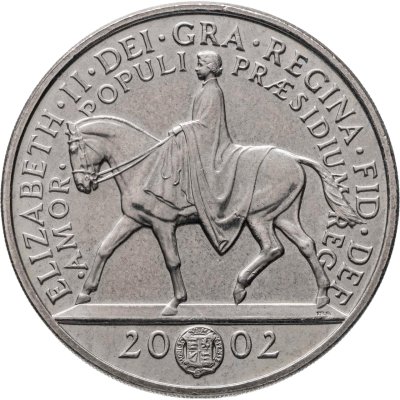 купить Великобритания 5 фунтов 2002 "Золотой юбилей правления Королевы Елизаветы II"