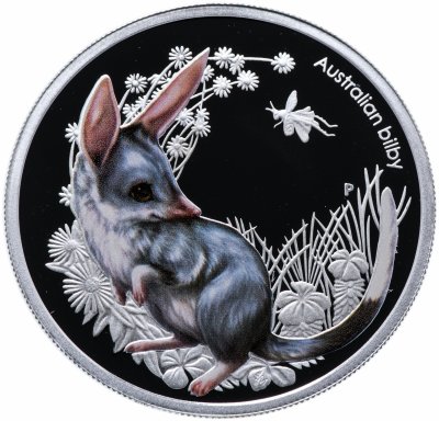 купить Австралия 50 центов 2011 "Детеныш кроличьего бандикута (билби)" в футляре с сертификатом