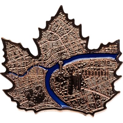 купить Самоа 20 центов 2022 "Города - Шанхай" в капсуле