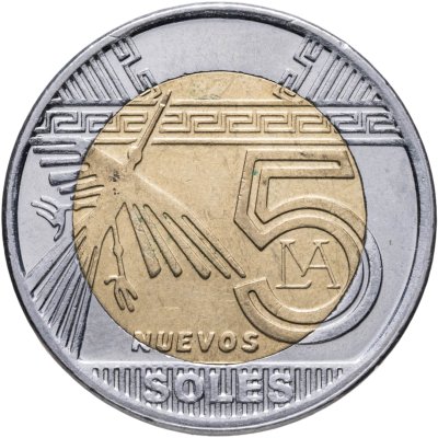 купить Перу 5 новых солей (nuevos soles) 2012