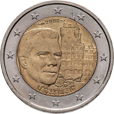 купить Люксембург 2 евро 2008 "Замок Берг - резиденция великих герцогов"