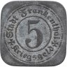 Купить Германия "Франкенталь" 5 пфеннигов 1917 нотгельд