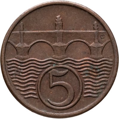 купить Чехословакия 5 геллеров (haleru) 1938