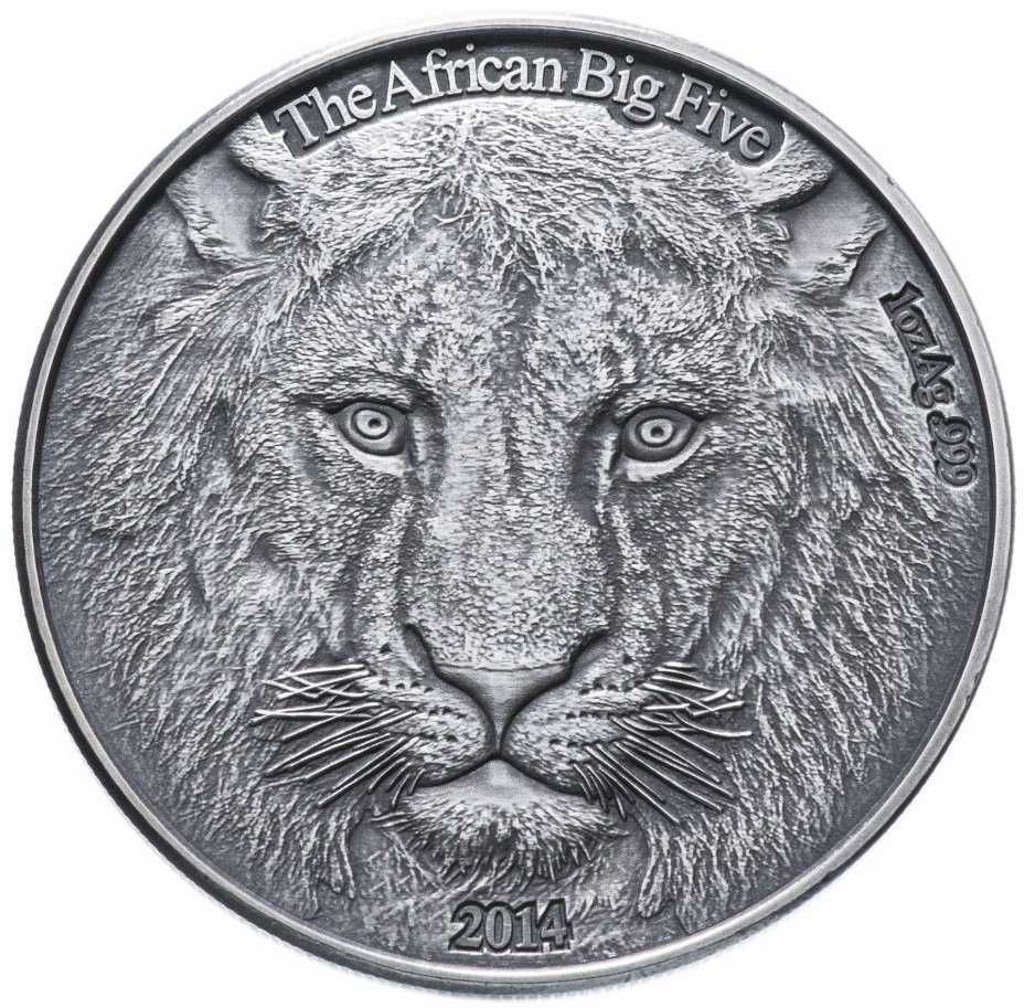 купить Буркина-Фасо 1000 франков 2014 "Лев", в футляре с сертификатом