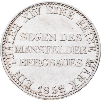 купить Пруссия 1 талер 1852 А