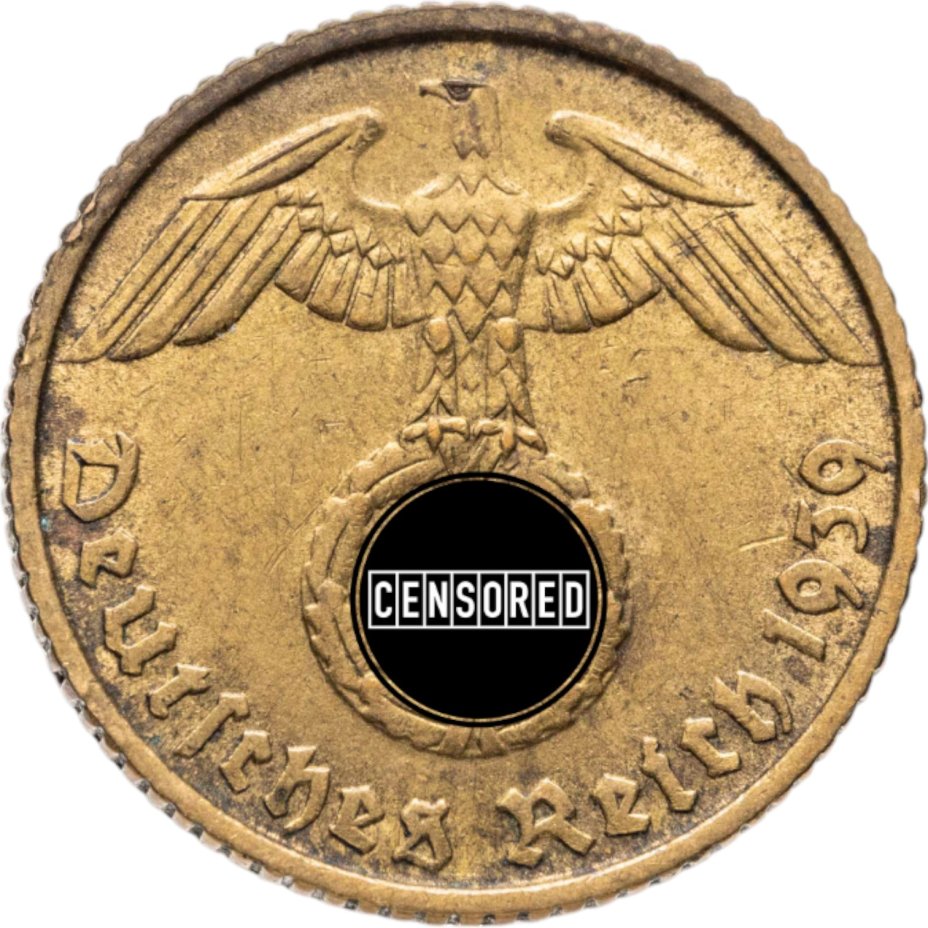 Купить Германия (Третий рейх) 5 рейхспфеннигов (reichspfennig) 1939 B