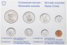 Купить Швейцария 1977 годовой набор из 8-ми монет в оригинальной упаковке
