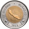 Купить Кюрасао 1 карибский гульден (gulden) 2025