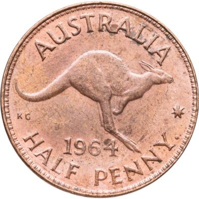 купить Австралия 1/2 пенни (penny) 1964