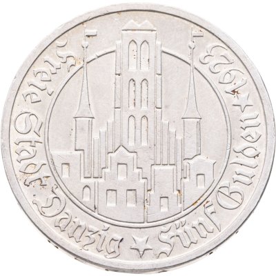купить Данциг 5 гульденов (gulden) 1923