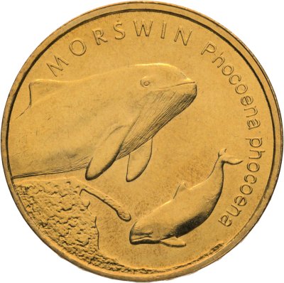 купить Польша 2 злотых 2004 "Всемирная природа - Морская свинья"