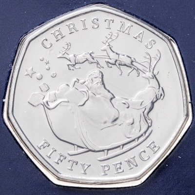 купить Гибралтар 50 пенсов 2020 "Рождество"