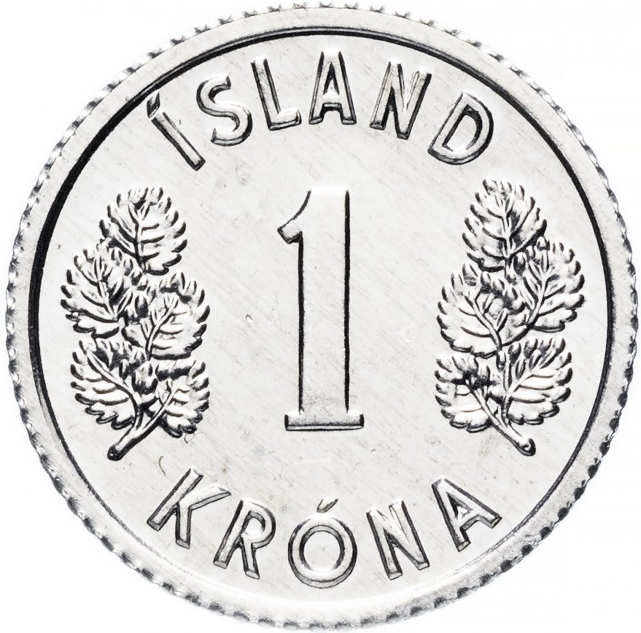 купить Исландия 1 крона (crown) 1976-1980
