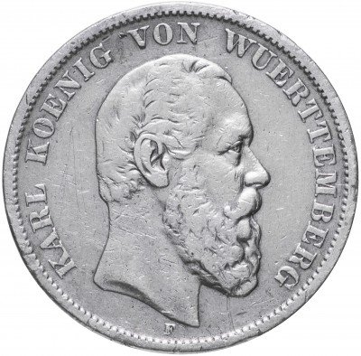 купить Германия, Вюртемберг 5 марок 1876