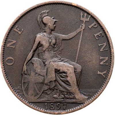 купить Великобритания 1 пенни 1897