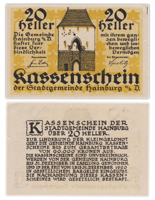 купить Австрия 20 геллеров 1920