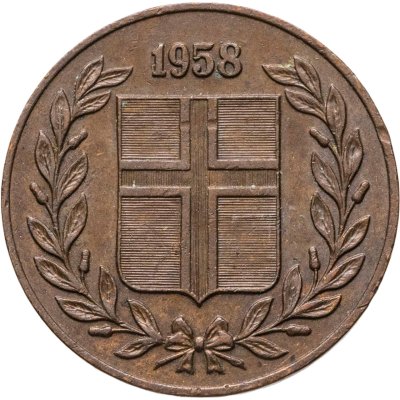 купить Исландия 5 эйре 1958