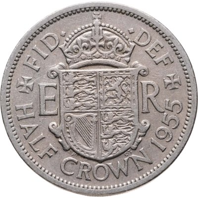 купить Великобритания 1/2 кроны (crown) 1955