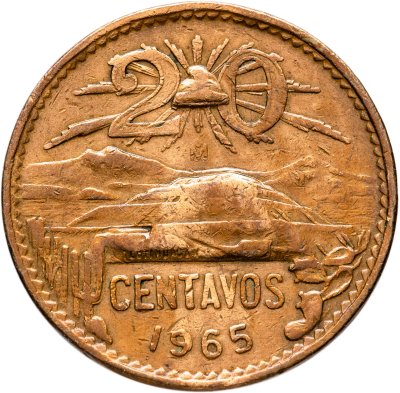 купить Мексика 20 сентаво (centavos) 1965