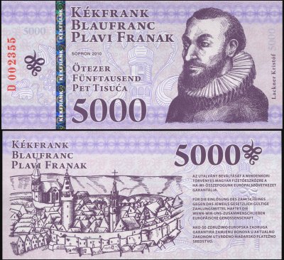 купить Венгрия [Sopron] 5000 кекфранков 2010 [Бумага ]