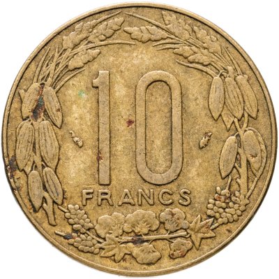 купить Центральная Африка (BEAC) 10 франков (francs) 1975