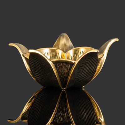 купить Вазочка - подсвечник "Аквилегия", бронза, патина, Российская Федерация, 2025 г.