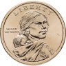 Купить США 1 доллар (dollar) P 2025  "Коренные Американцы - Мэри Кавена Пукуи", знак монетного двора Р - Филадельфия